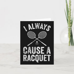 Funny Badminton Player Coach Ich mache immer einen Karte