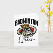 Funny Badminton Player Liebe Shuttle Design 0 Karte (Gelbe Blume)