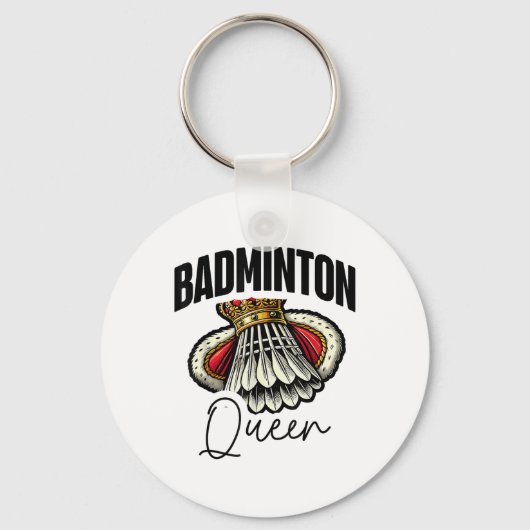 Funny Badminton Player Liebe Shuttle Design 0 Schlüsselanhänger (Vorderseite)
