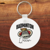 Funny Badminton Player Liebe Shuttle Design 0 Schlüsselanhänger (Vorderseite)