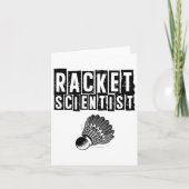 Funny Badminton Player Liebe Shuttle Design 13 Karte (Vorderseite)