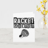 Funny Badminton Player Liebe Shuttle Design 13 Karte (Gelbe Blume)