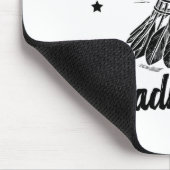Funny Badminton Player Liebe Shuttle Design 14 Mousepad (Ecke)