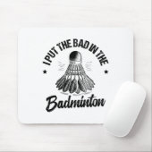 Funny Badminton Player Liebe Shuttle Design 14 Mousepad (Mit Mouse)