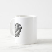 Funny Badminton Player Liebe Shuttle Design 16 Kaffeetasse (Vorderseite Links)