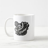 Funny Badminton Player Liebe Shuttle Design 16 Kaffeetasse (Links)