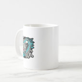Funny Badminton Player Liebe Shuttle Design 17 Kaffeetasse (Vorderseite Links)