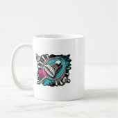 Funny Badminton Player Liebe Shuttle Design 17 Kaffeetasse (Links)