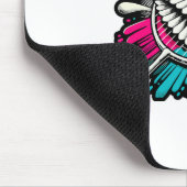 Funny Badminton Player Liebe Shuttle Design 17 Mousepad (Ecke)