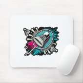 Funny Badminton Player Liebe Shuttle Design 17 Mousepad (Mit Mouse)