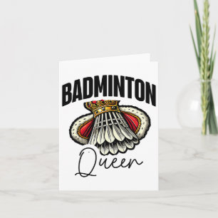 Funny Badminton Player Liebe Shuttle Design 19 Karte