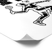 Funny Badminton Player Liebe Shuttle Design 2 Poster (Ecke)