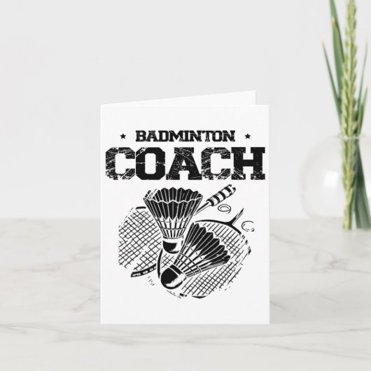 Funny Badminton Player Liebe Shuttle Design 5 Karte (Vorderseite)