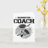 Funny Badminton Player Liebe Shuttle Design 5 Karte (Gelbe Blume)