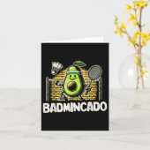 Funny Badminton Player Liebe Shuttle Design _7 Karte (Gelbe Blume)