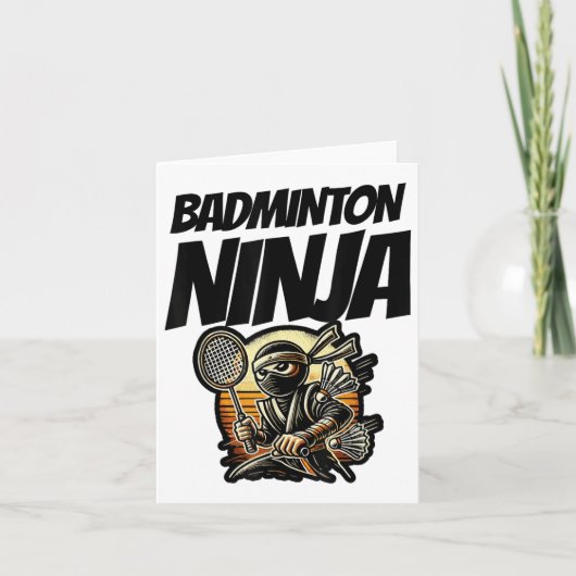 Funny Badminton Player Liebe Shuttle Design 7 Karte (Vorderseite)