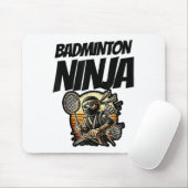 Funny Badminton Player Liebe Shuttle Design 7 Mousepad (Mit Mouse)