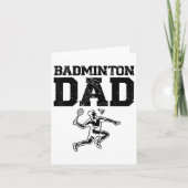 Funny Badminton Player Liebe Shuttle Design 9 Karte (Vorderseite)