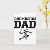 Funny Badminton Player Liebe Shuttle Design 9 Karte (Gelbe Blume)