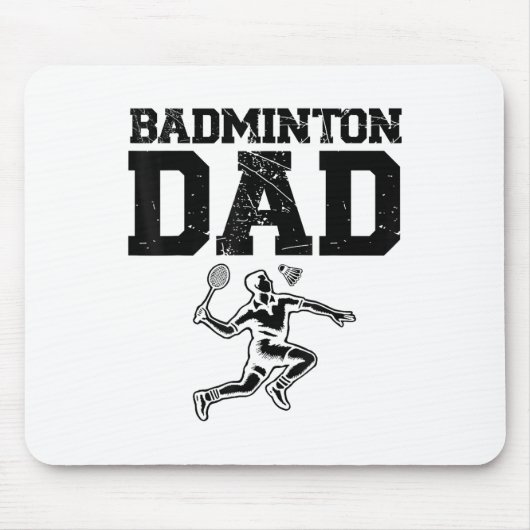 Funny Badminton Player Liebe Shuttle Design 9 Mousepad (Vorne)
