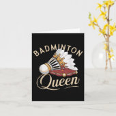 Funny Badminton Player Liebe Shuttle Design Karte (Gelbe Blume)