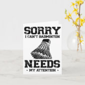 Funny Badminton Player Liebe Shuttle Design Karte (Gelbe Blume)