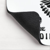 Funny Badminton Player Love Shuttle Design 2  Mousepad (Ecke)
