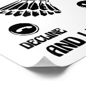 Funny Badminton Player Love Shuttle Design 2  Poster (Ecke)