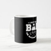 Funny Badminton Pun Apparel-Geschenk Kaffeetasse (Vorderseite Links)