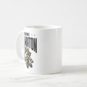 Funny Badminton Racket Lover Design Kaffeetasse (Vorderseite Links)