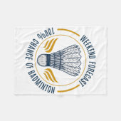 Funny Badminton Shirt Men Women Badminton Player 7 Fleecedecke (Vorderseite (Horizontal))