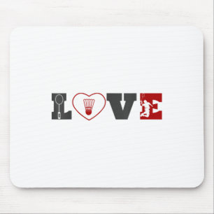 Funny Badminton Shirt Women Badminton Player Mousepad