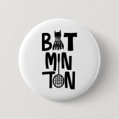 Funny Badminton Shuttle Button (Vorderseite)