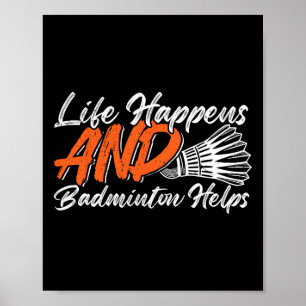 Funny Badminton Spaß Smash Shuttle Birdie Sport 7 Poster
