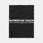 Funny Badminton Trainer Definition Badminton Coach Fleecedecke (Vorderseite)