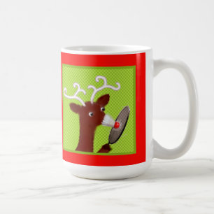 Funny Badminton Weihnachtskaffee Tasse