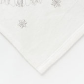 Funny Badminton Xmas Tree Lights Santa Men Women C Fleecedecke (Ecke)