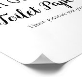 Funny Badzeichen Poster (Ecke)