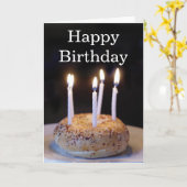 Funny Bagel Birthday Karte (Gelbe Blume)