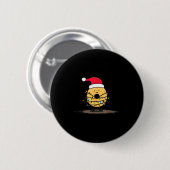 Funny Bagel Christmas Graphics Lights Lover Button (Vorne & Hinten)