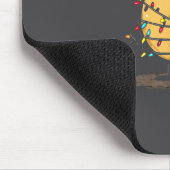 Funny Bagel Christmas Graphics Lights Lover Mousepad (Ecke)