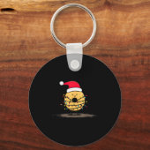 Funny Bagel Christmas Graphics Lights Lover  Schlüsselanhänger (Vorderseite)