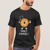 Funny Bagel Tennis Player T-Shirt (Vorderseite)