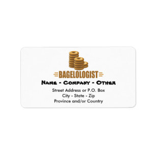 Funny Bagels Adressaufkleber