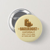 Funny Bagels Button (Vorne & Hinten)