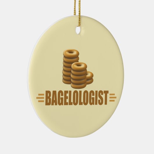 Funny Bagels Keramik Ornament (Rechts)