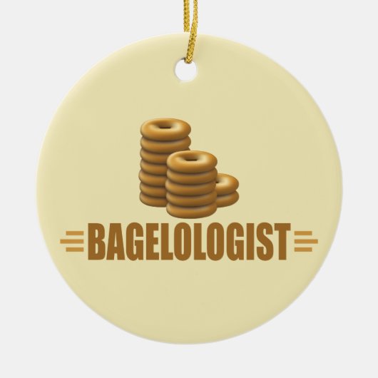 Funny Bagels Keramik Ornament (Vorne)