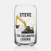 Funny Bagger Legend Heavy Equipment Operator Dosenglas (Vorderseite)