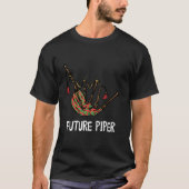 Funny Bagpipe Future Piper Scottish Musician Bagpi T-Shirt (Vorderseite)