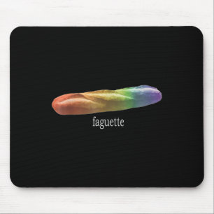 Funny Baguette Rainbow Faguette Lgbt Pride Monat Mousepad